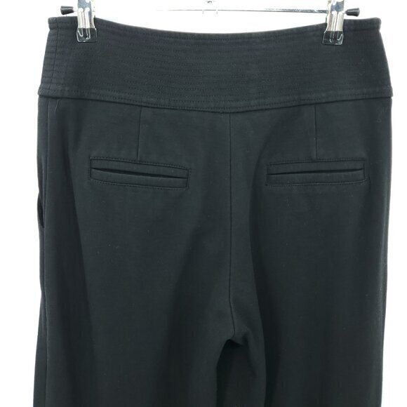 Diane Von Furstenberg Gavin Pants Wide Leg Stretch Ponte Mid-Rise 6 Black - Picture 9 of 16